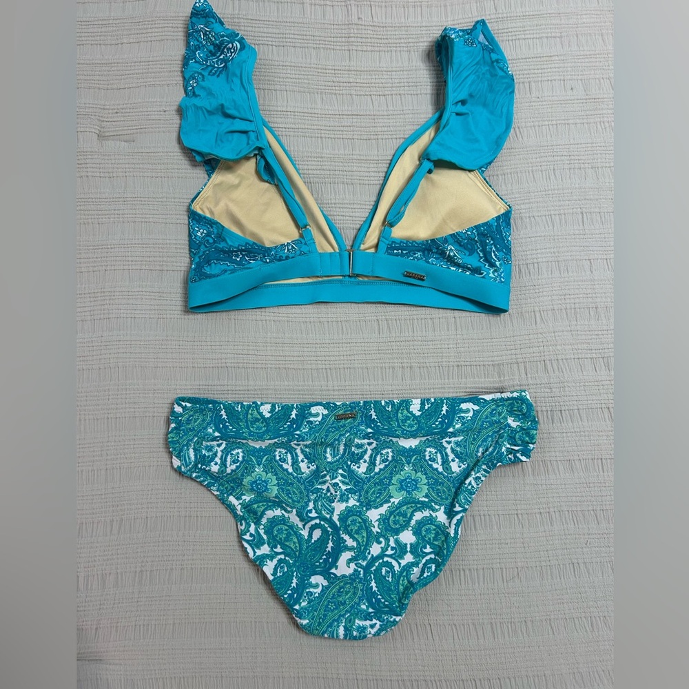 Cabana Life Ruffled Bikini Sz L - Picture 4 of 5